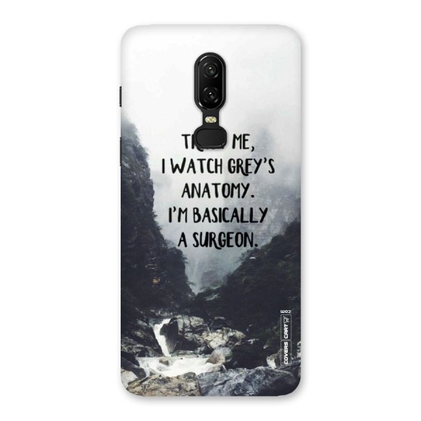 I Am A Surgeon Back Case for OnePlus 6