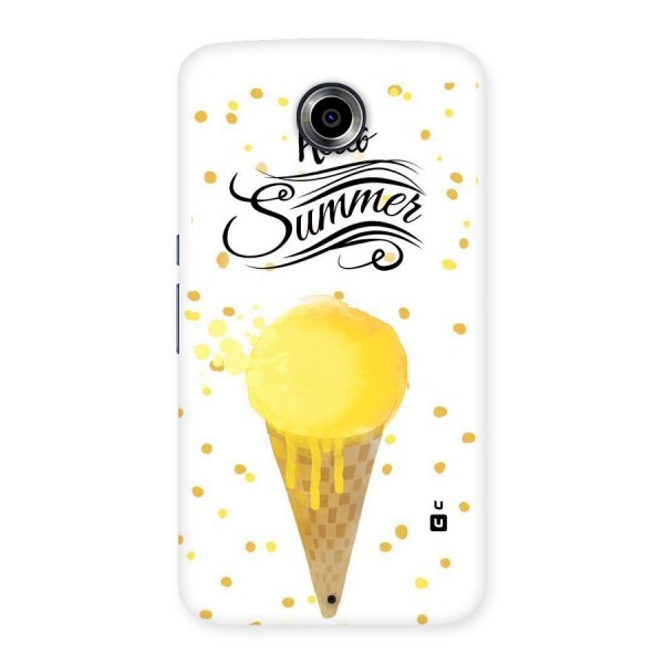 Ice Cream Summer Back Case for Nexsus 6