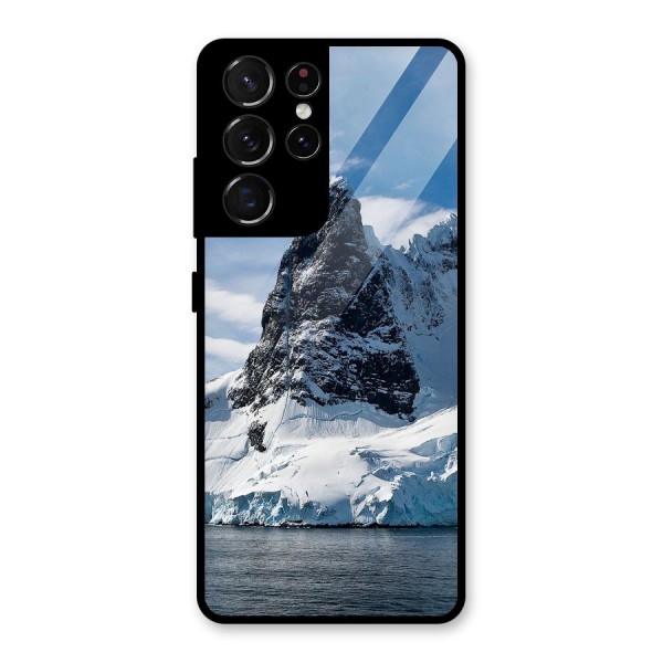 Ice Mountains Glass Back Case for Galaxy S21 Ultra 5G