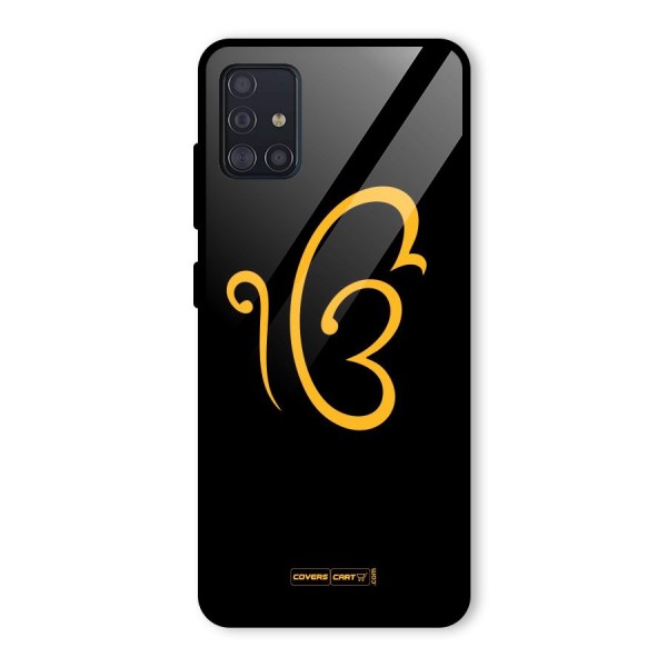 Ik Onkar Glass Back Case for Galaxy A51