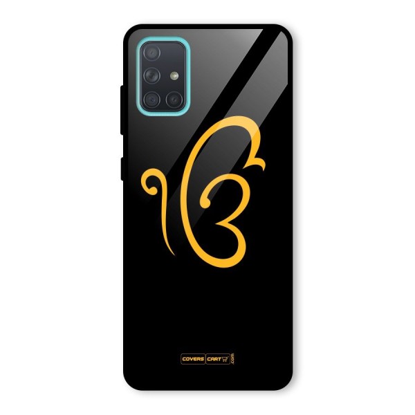 Ik Onkar Glass Back Case for Galaxy A71