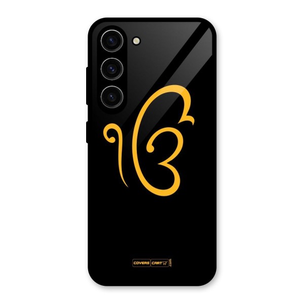 Ik Onkar Glass Back Case for Galaxy S23