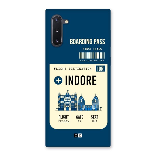 Indore Boarding Pass Back Case for Galaxy Note 10