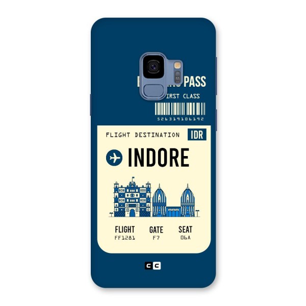 Indore Boarding Pass Back Case for Galaxy S9