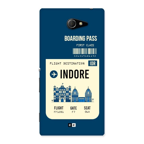 Indore Boarding Pass Back Case for Sony Xperia M2