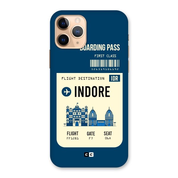 Indore Boarding Pass Back Case for iPhone 11 Pro