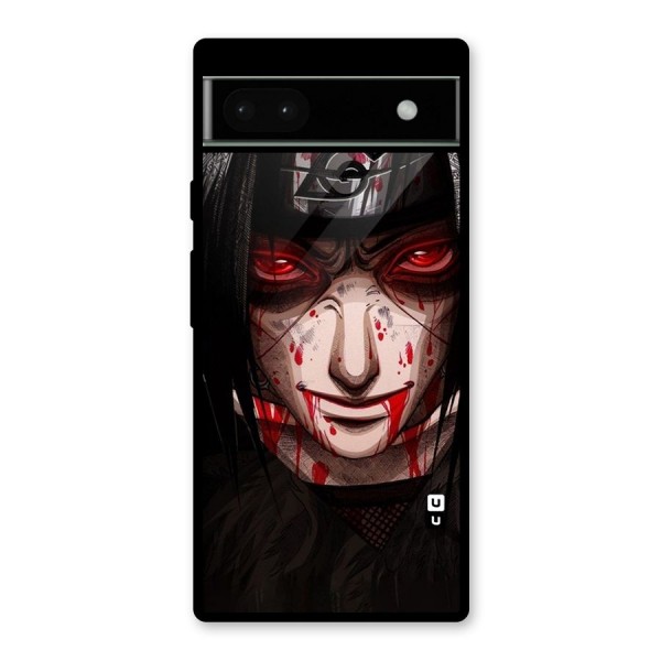 Itachi Uchiha Red Eyes Glass Back Case for Google Pixel 6a