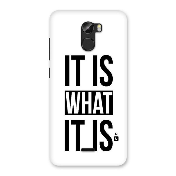 Itis What Itis Back Case for Gionee X1