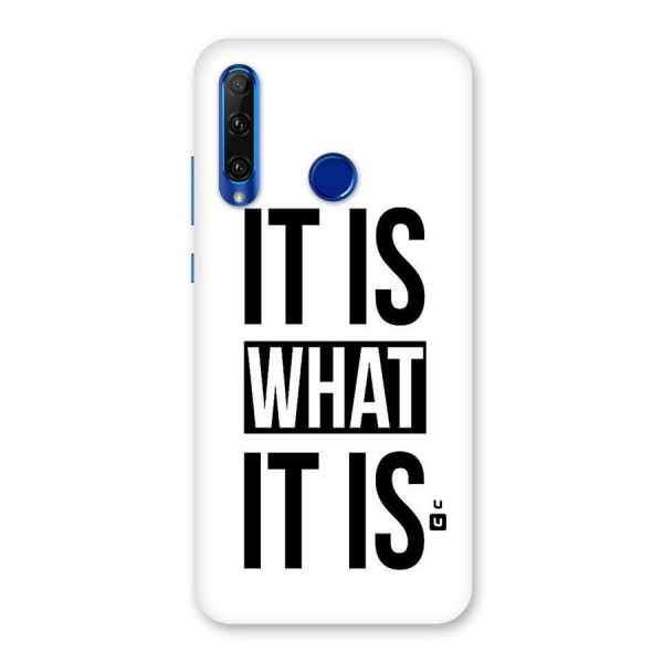 Itis What Itis Back Case for Honor 20i