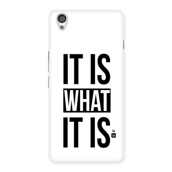 Itis What Itis Back Case for OnePlus X