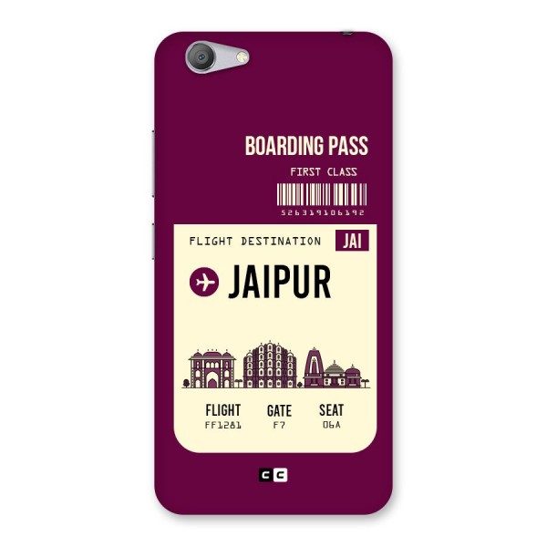 Jaipur Boarding Pass Back Case for Vivo Y53