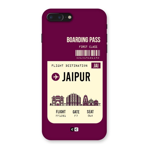 Jaipur Boarding Pass Back Case for iPhone 7 Plus