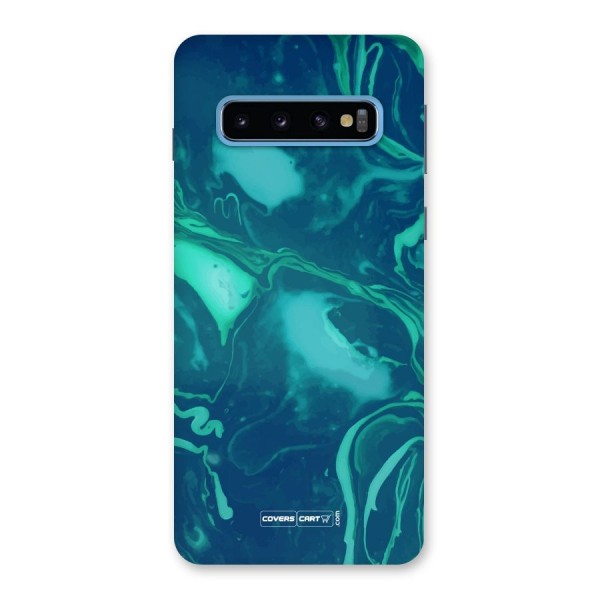 Jazzy Green Marble Texture Back Case for Galaxy S10