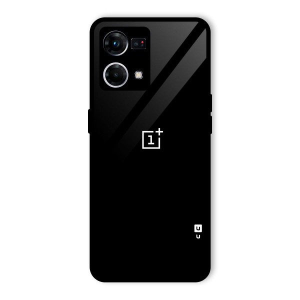 Jet Black OnePlus Special Glass Back Case for Oppo F21s Pro 4G