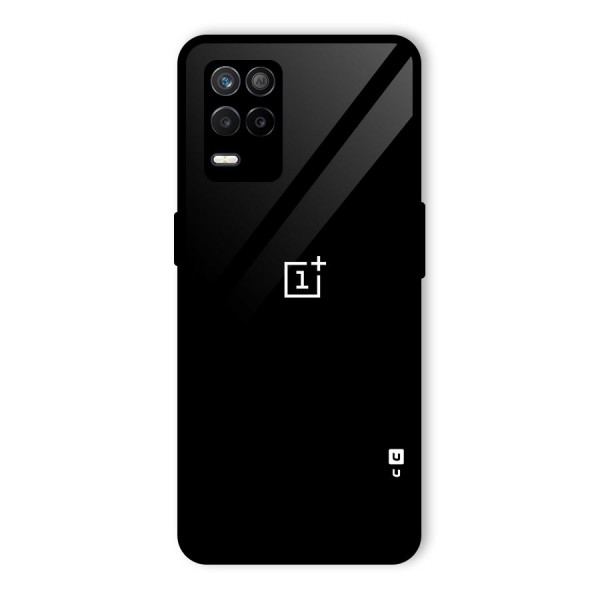 Jet Black OnePlus Special Glass Back Case for Realme 8 5G