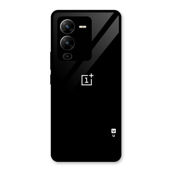 Jet Black OnePlus Special Glass Back Case for Vivo V25 Pro