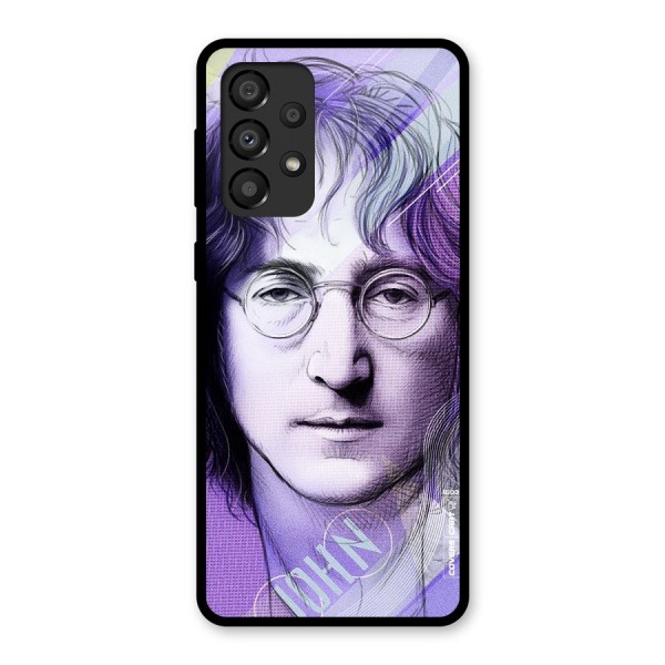John Lennon Artwork Glass Back Case for Galaxy A33 5G
