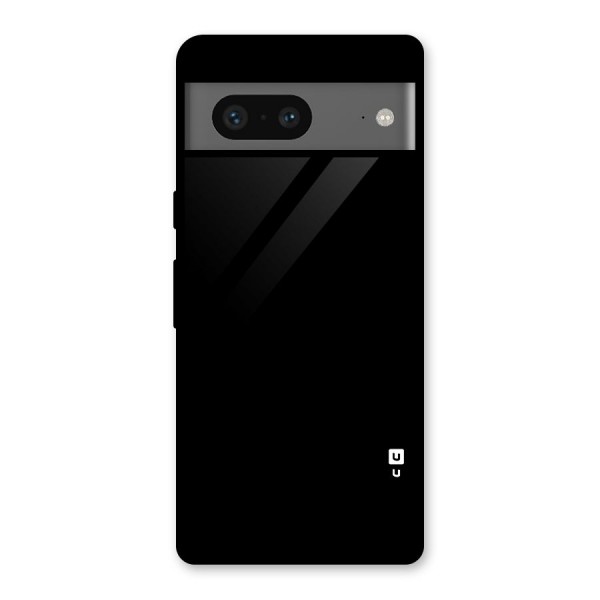 Just Black Glass Back Case for Google Pixel 7