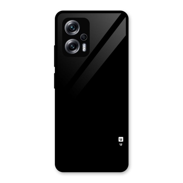 Just Black Glass Back Case for Redmi K50i