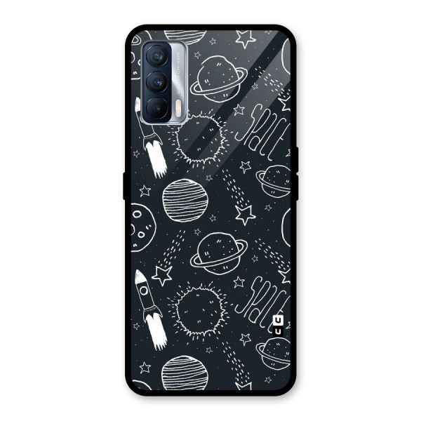 Just Space Things Glass Back Case for Realme X7