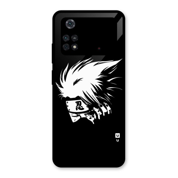 Kakashi Hatake Black Glass Back Case for Poco M4 Pro 4G