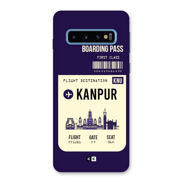 Kanpur Boarding Pass Back Case for Galaxy S10