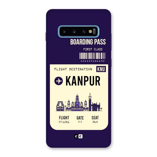 Kanpur Boarding Pass Back Case for Galaxy S10 Plus