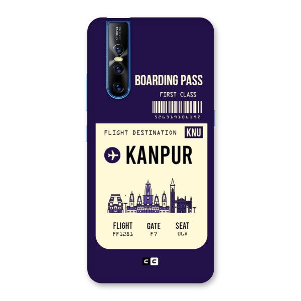 Kanpur Boarding Pass Back Case for Vivo V15 Pro