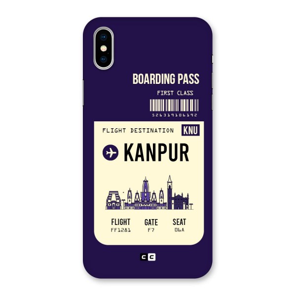 Kanpur Boarding Pass Back Case for iPhone X
