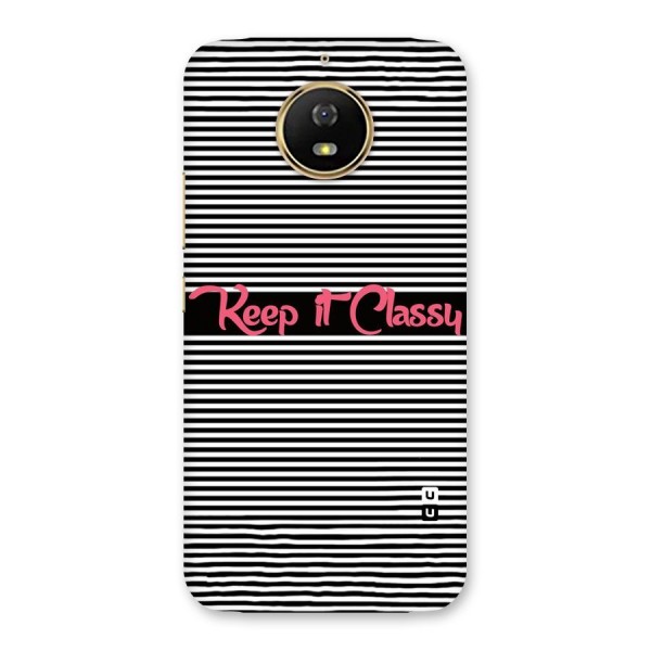 Keep It Classy Back Case for Moto G5s