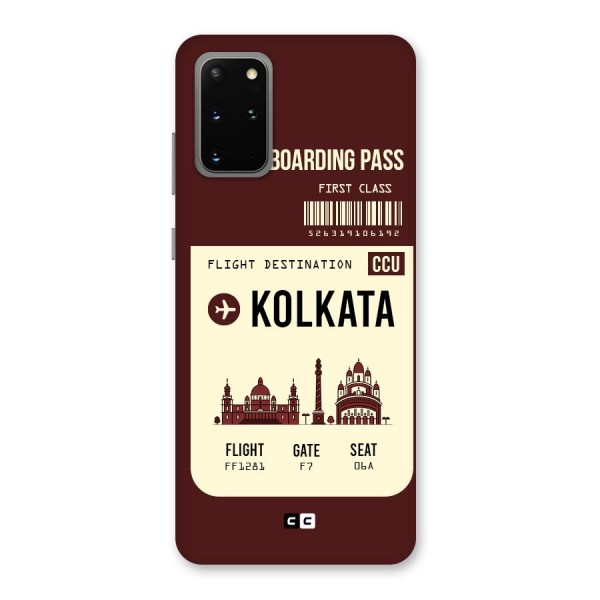 Kolkata Boarding Pass Back Case for Galaxy S20 Plus