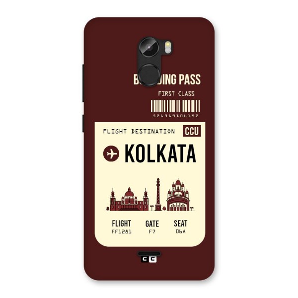 Kolkata Boarding Pass Back Case for Gionee X1