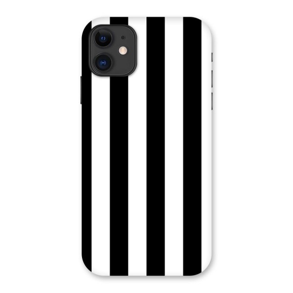Lavish Black Stripes Back Case for iPhone 11