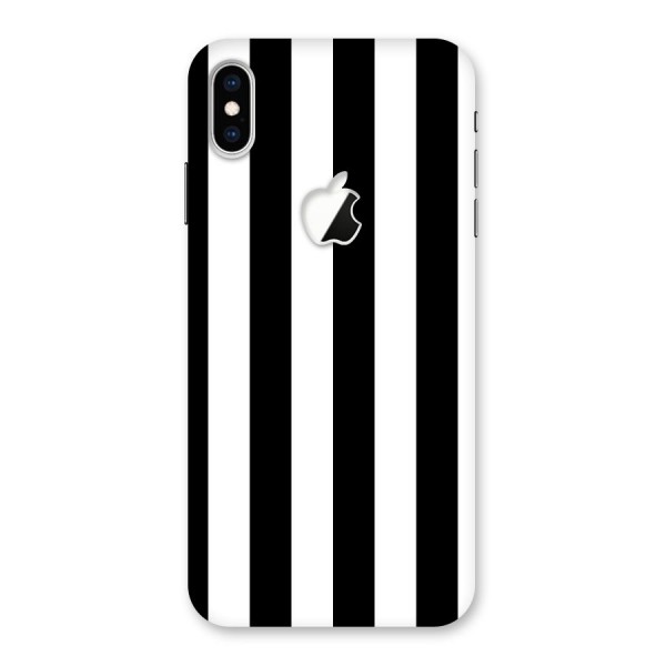 Lavish Black Stripes Back Case for iPhone XS Max Apple Cut