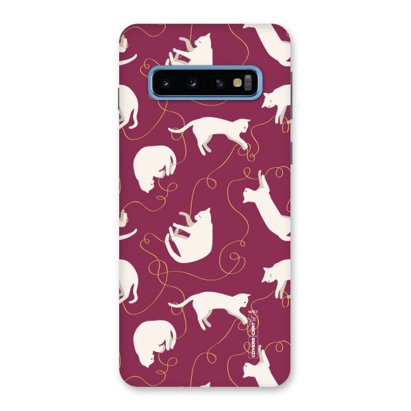 Lazy Kitty Back Case for Galaxy S10