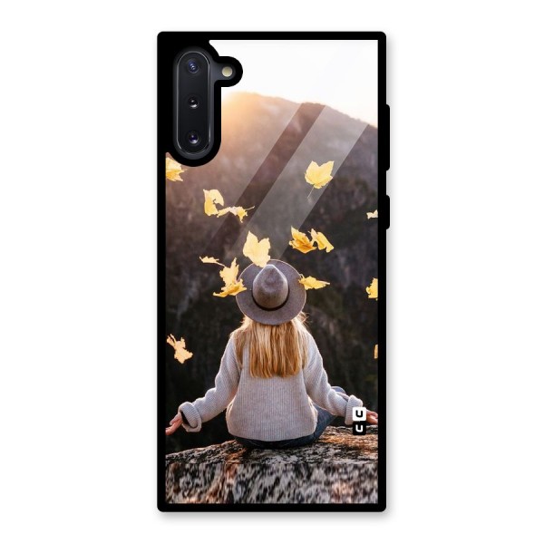 Leaf Rain Sunset Glass Back Case for Galaxy Note 10