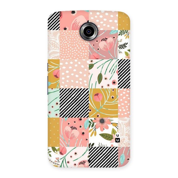 Leaf Stripe Polka Back Case for Nexsus 6