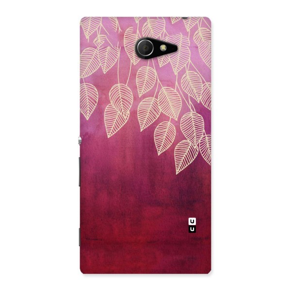 Leafy Outline Back Case for Sony Xperia M2