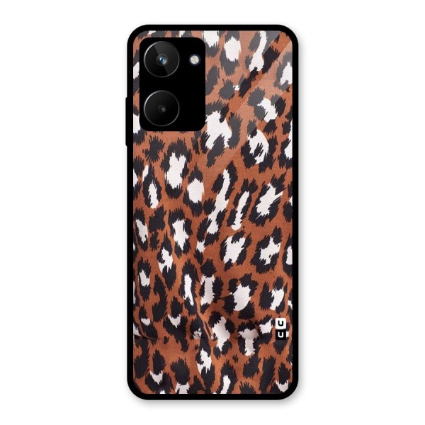 Leapord Design Glass Back Case for Realme 10