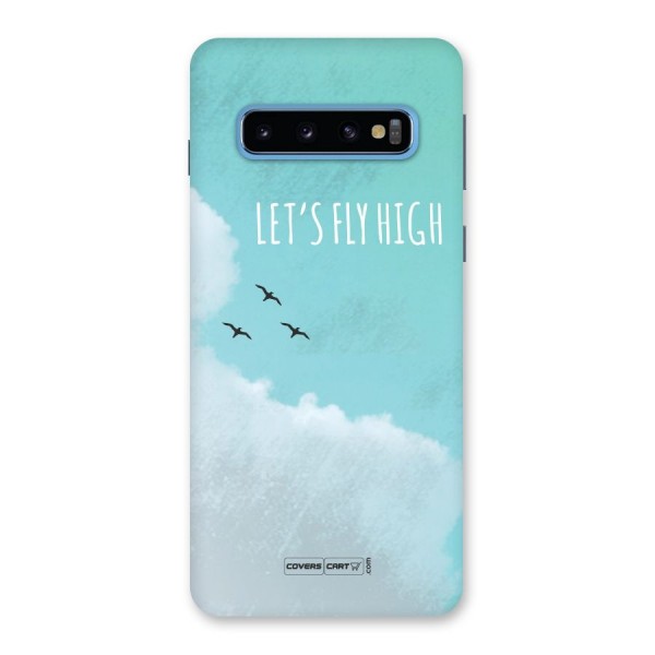 Lets Fly High Back Case for Galaxy S10