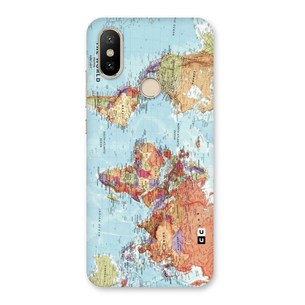 Lets Travel The World Back Case for Mi A2