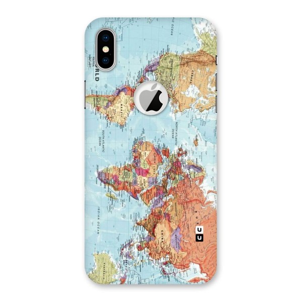 Lets Travel The World Back Case for iPhone XS Logo Cut