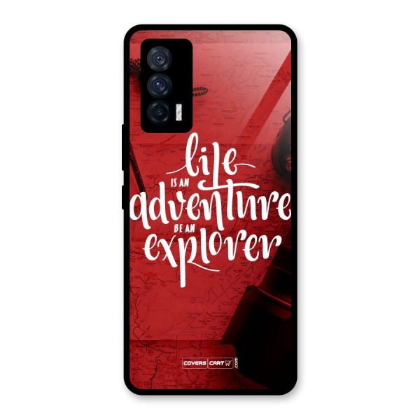 Life Adventure Explorer Glass Back Case for Vivo iQOO 7 5G