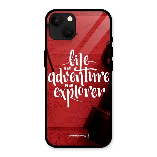 Life Adventure Explorer Glass Back Case for iPhone 13