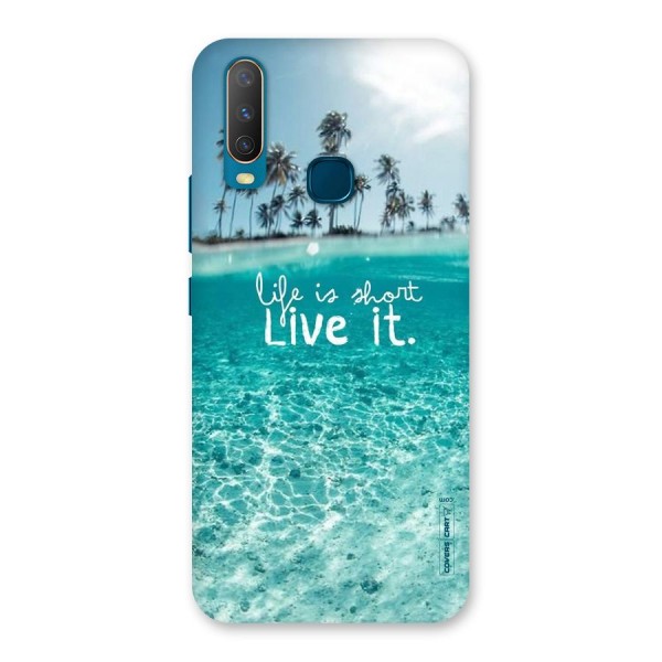 Life Is Short Back Case for Vivo Y15