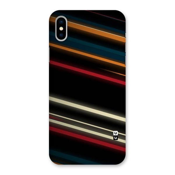 Light Diagonal Stripes Back Case for iPhone X