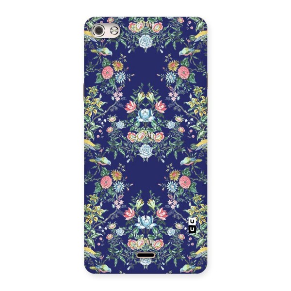 Little Flowers Pattern Back Case for Micromax Canvas Silver 5