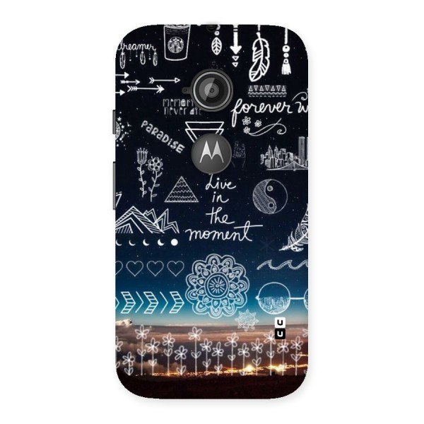 Live In The Moment Back Case for Moto E 2nd Gen