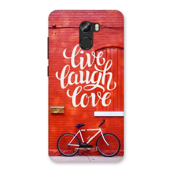 Live Laugh Love Back Case for Gionee X1