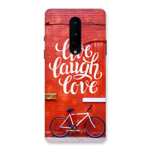 Live Laugh Love Back Case for OnePlus 8